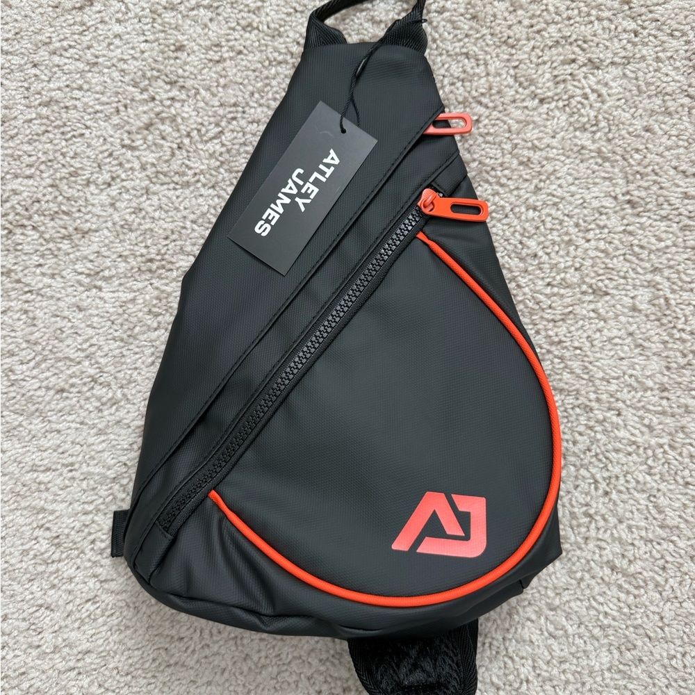 Black and Red Sling Bag